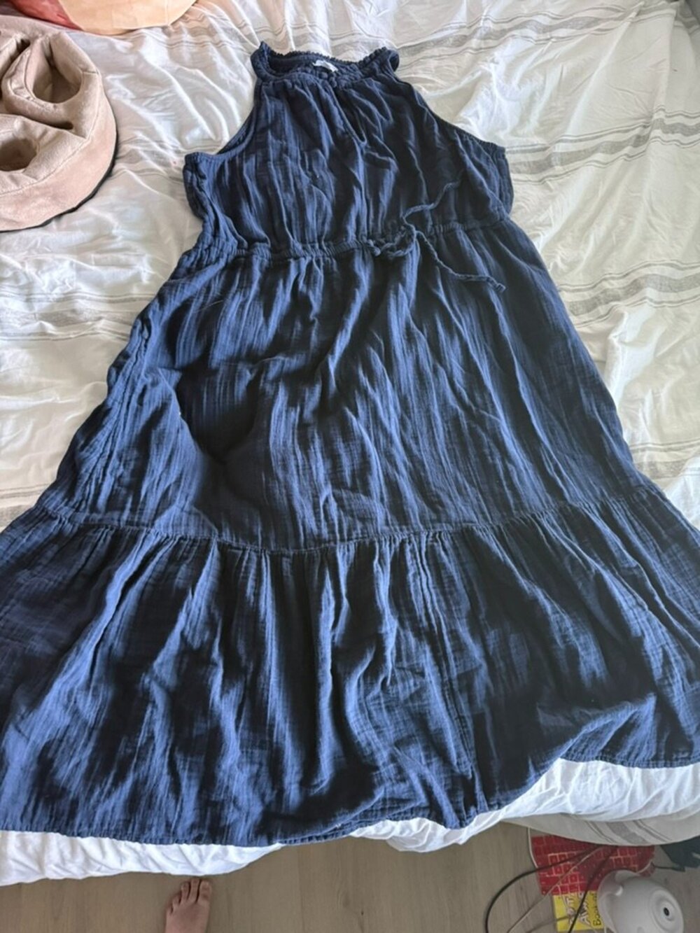 Time and Tru Blue Sleeveless Tiered Dress – Size 3XL (22)